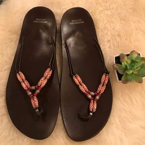 American Eagle Vegan Leather Flip Flop Sandals 9 M